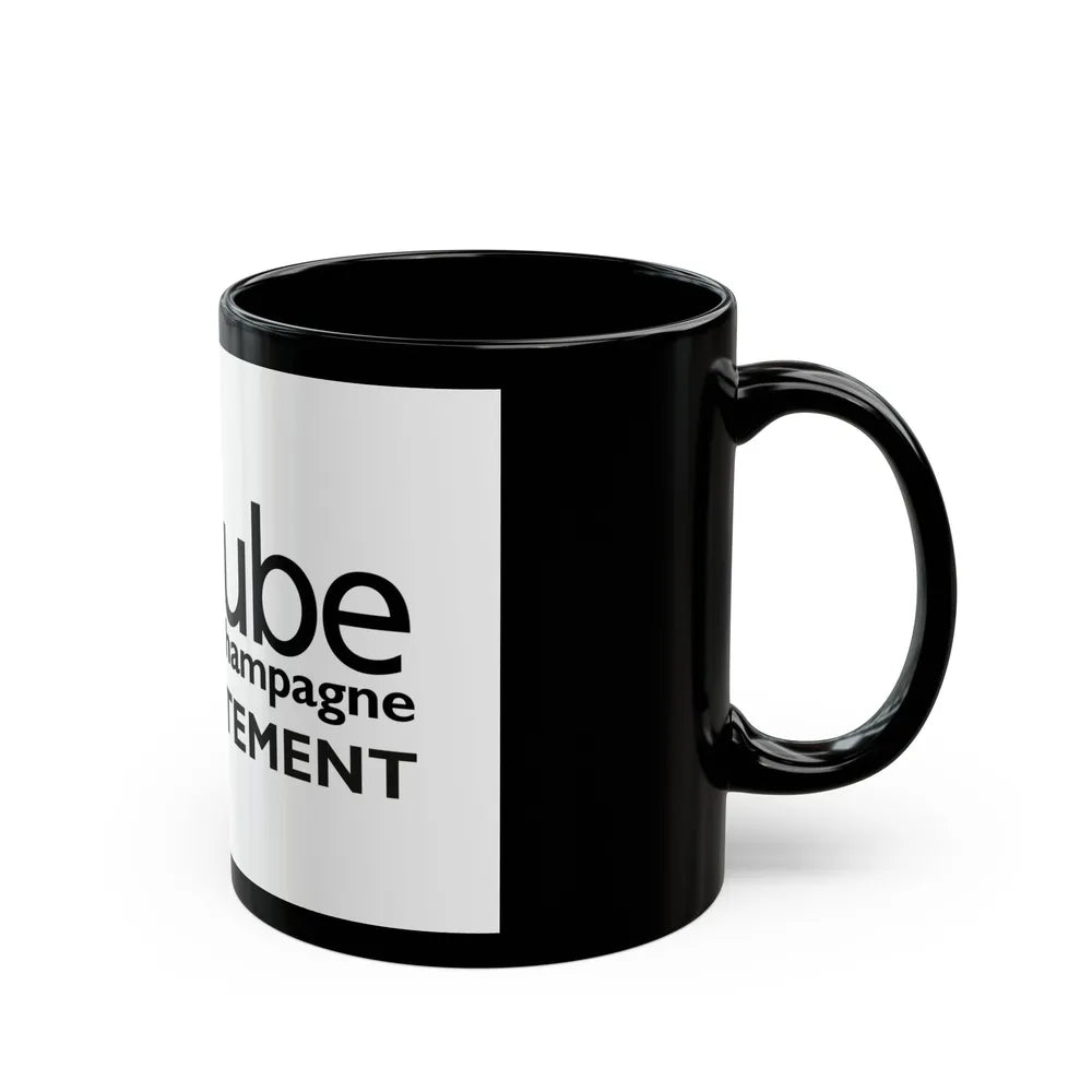 Flag of Aube France - Black Coffee Mug-Go Mug Yourself