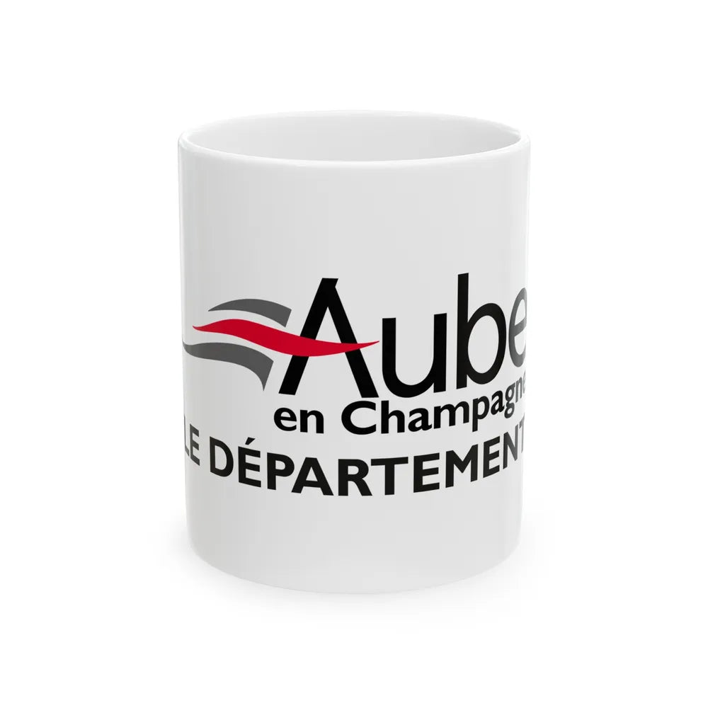 Flag of Aube France - White Coffee Mug-11oz-Go Mug Yourself