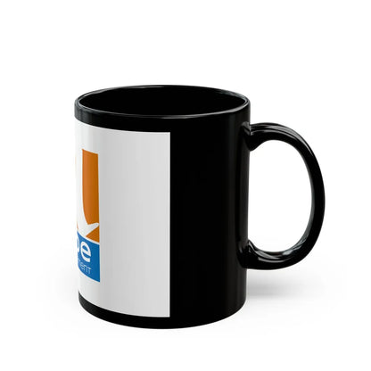 Flag of Aude France - Black Coffee Mug-Go Mug Yourself