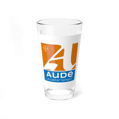 Flag of Aude France - Pint Glass 16oz-16oz-Go Mug Yourself