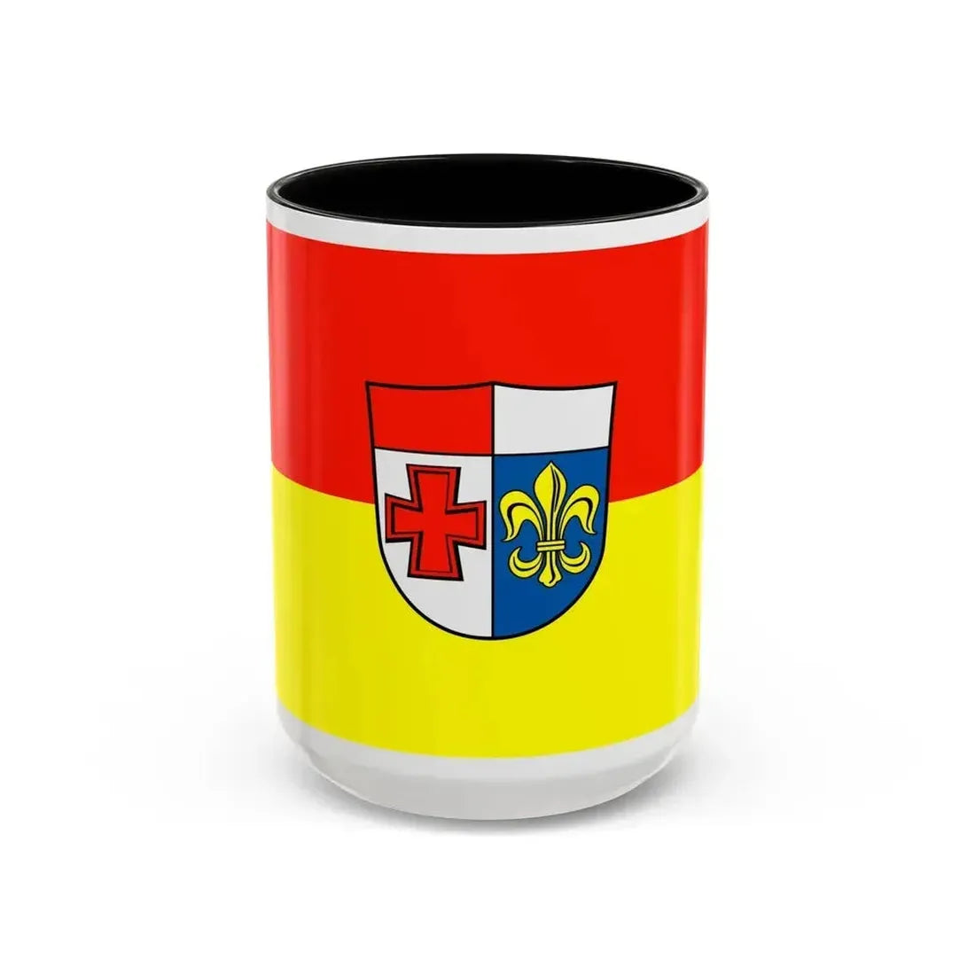 Flag of Augsburg Germany - Accent Coffee Mug 15oz Black - Go Mug Yourself