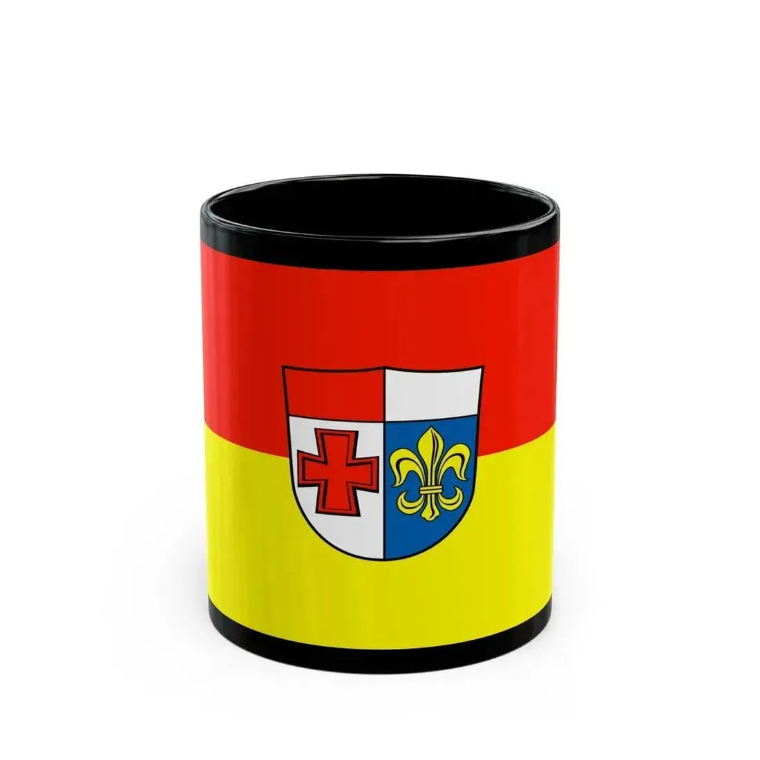 Flag of Augsburg Germany - Black Coffee Mug 11oz - Go Mug Yourself