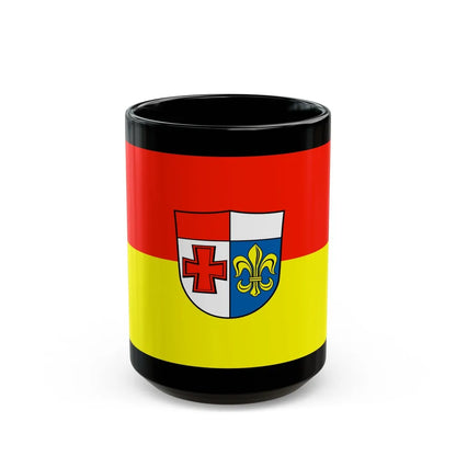 Flag of Augsburg Germany - Black Coffee Mug-15oz-Go Mug Yourself