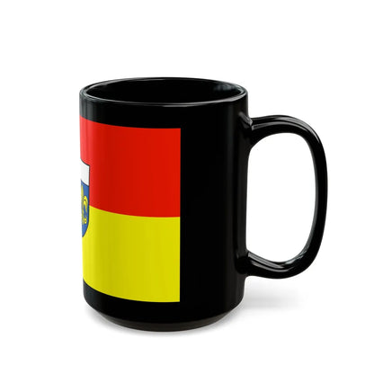 Flag of Augsburg Germany - Black Coffee Mug-Go Mug Yourself