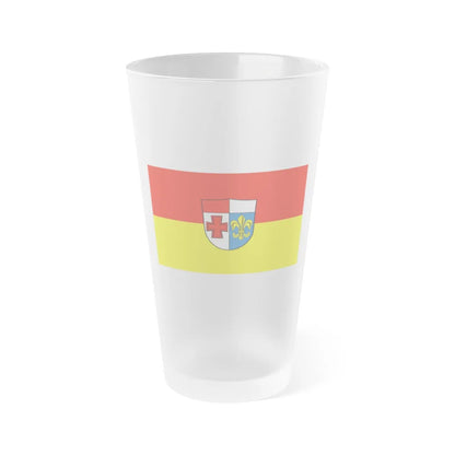 Flag of Augsburg Germany - Frosted Pint Glass 16oz-16oz-Frosted-Go Mug Yourself