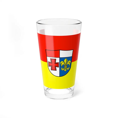 Flag of Augsburg Germany - Pint Glass 16oz-16oz-Go Mug Yourself