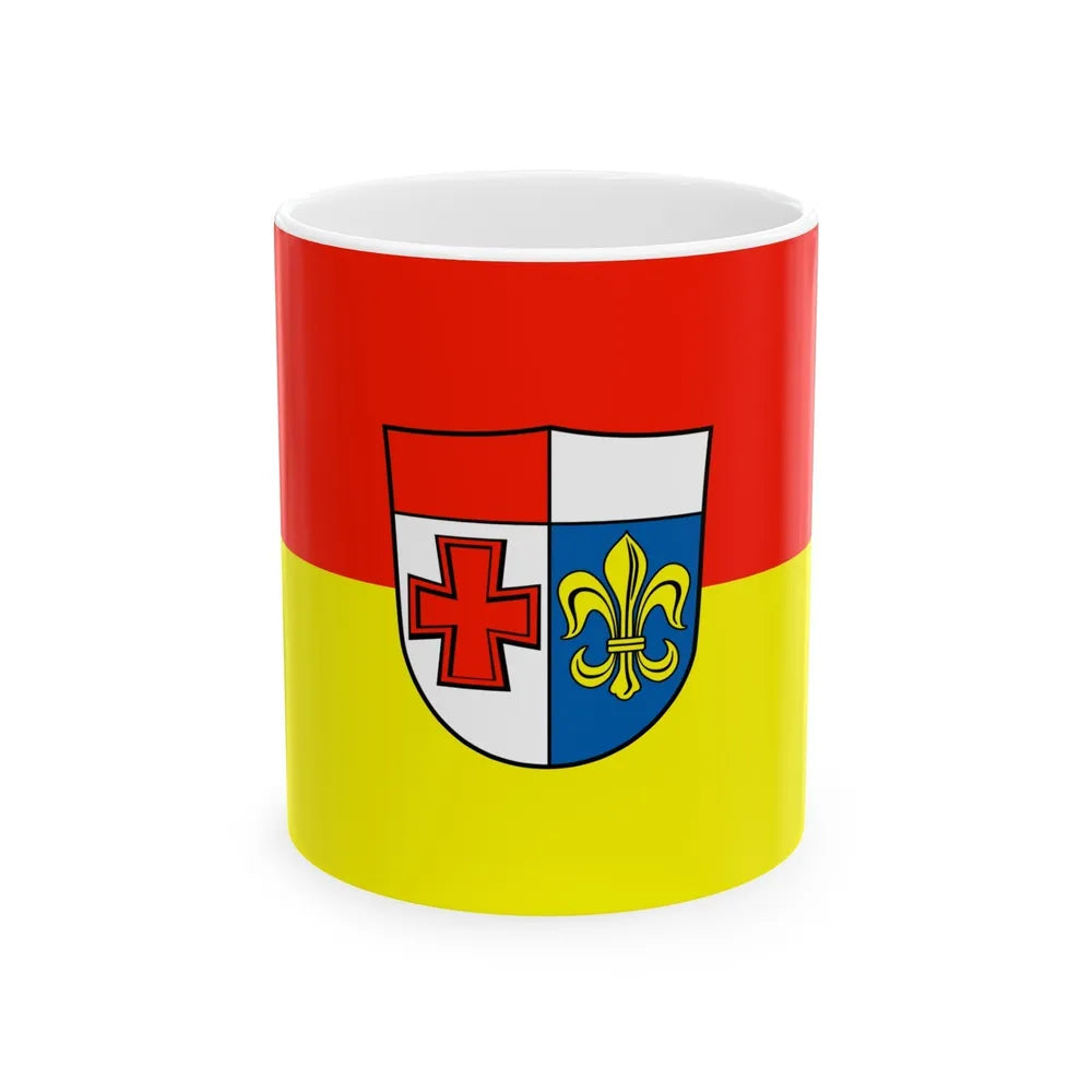 Flag of Augsburg Germany - White Coffee Mug-11oz-Go Mug Yourself