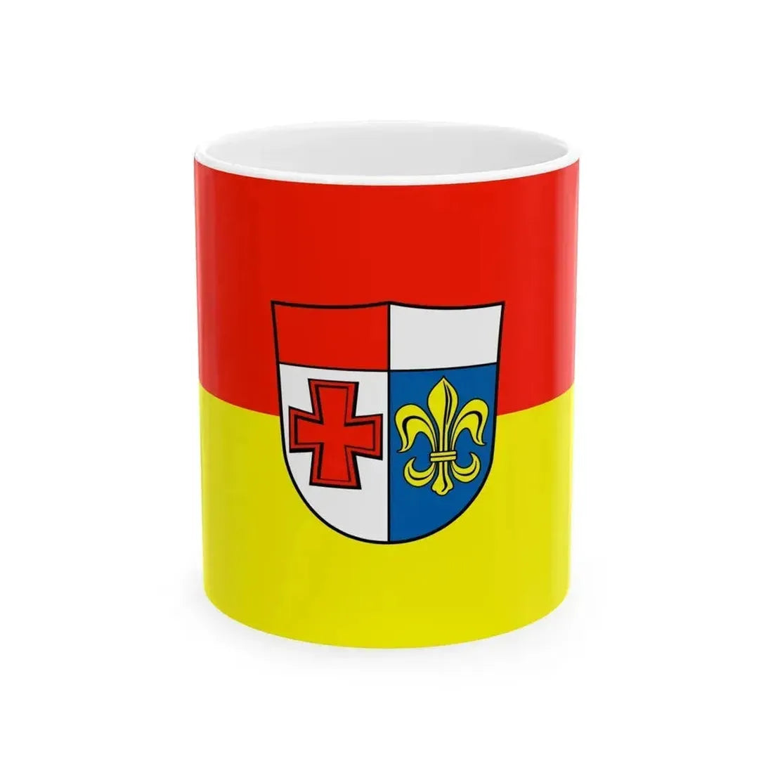 Flag of Augsburg Germany - White Coffee Mug 11oz - Go Mug Yourself