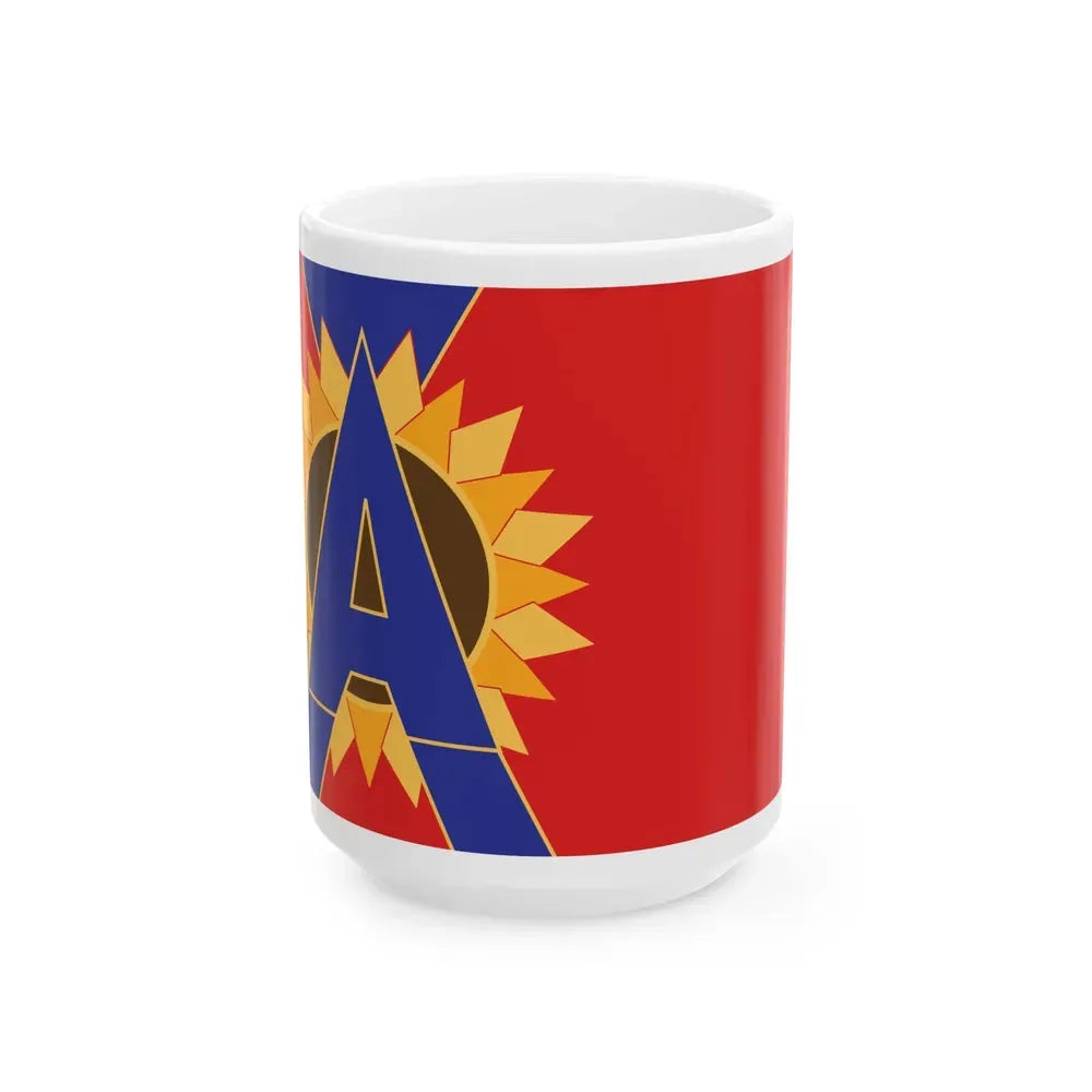 Flag of Augusta Kansas (United States) White Coffee Mug 15oz - Go Mug Yourself