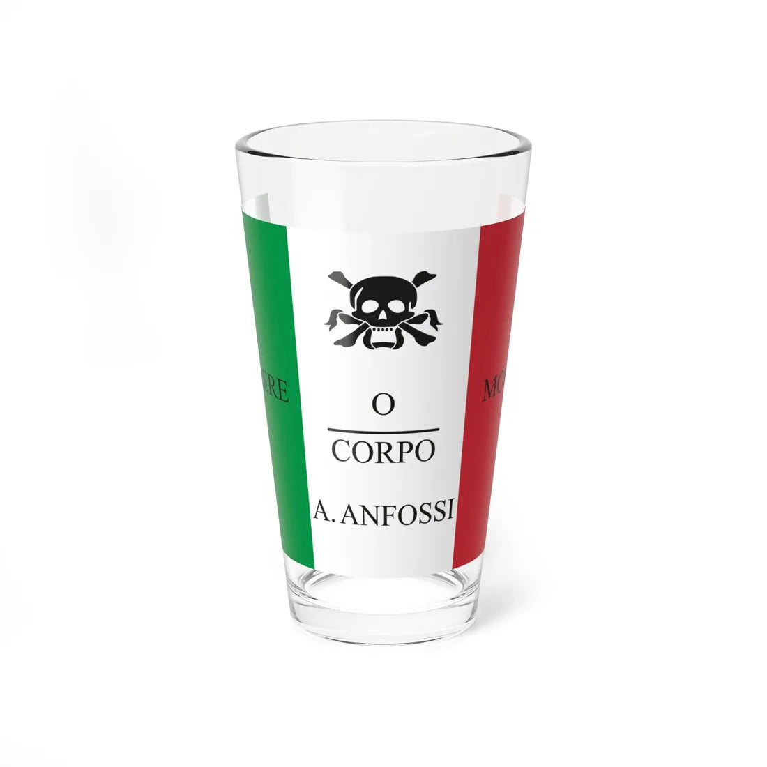 Flag of Augusto Anfossi (Italy) Pint Glass 16oz 16oz - Go Mug Yourself