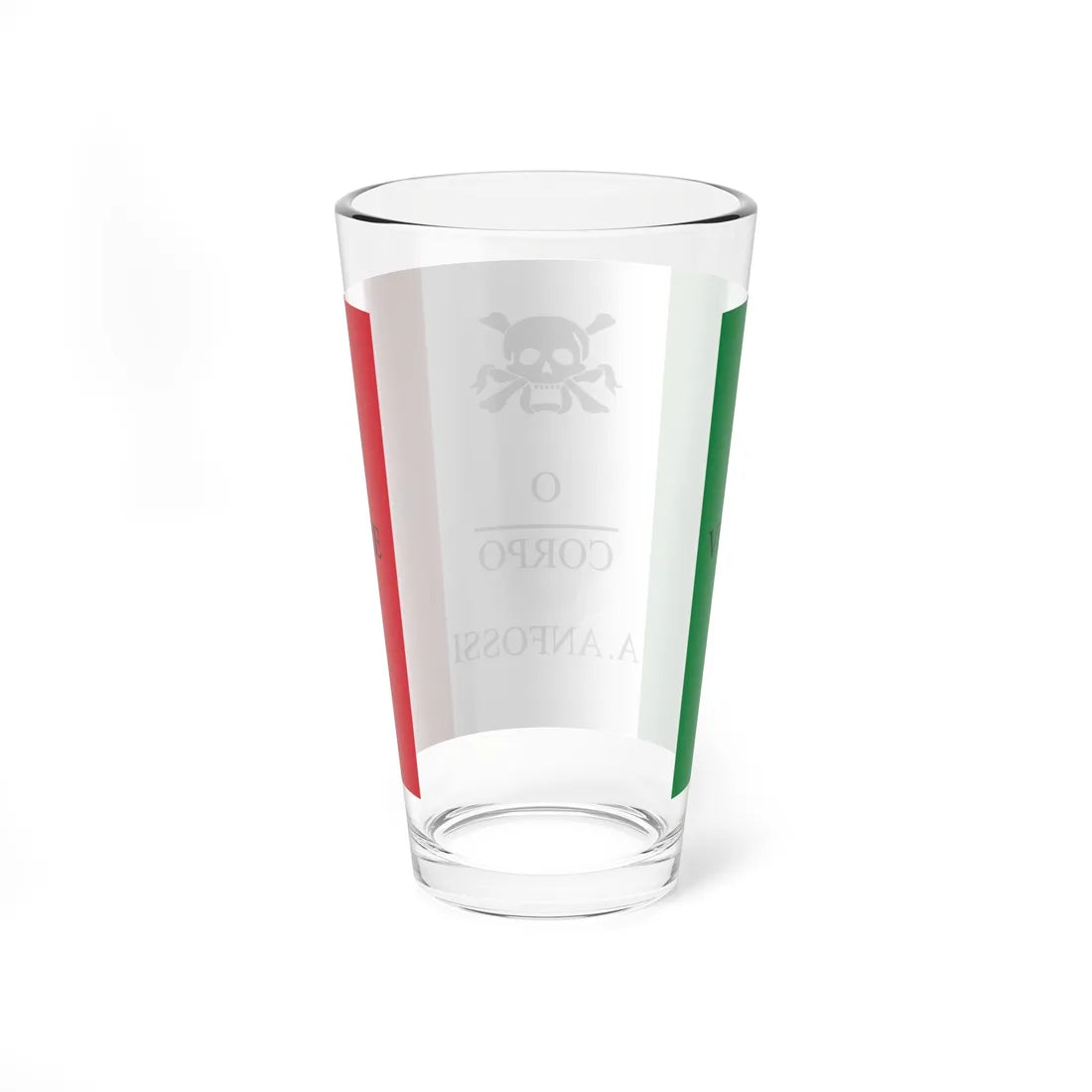 Flag of Augusto Anfossi (Italy) Pint Glass 16oz - Go Mug Yourself