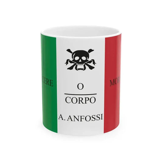 Flag of Augusto Anfossi (Italy) White Coffee Mug 11oz - Go Mug Yourself