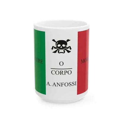 Flag of Augusto Anfossi (Italy) White Coffee Mug 15oz - Go Mug Yourself