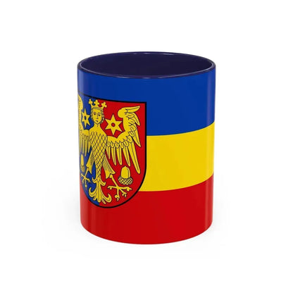Flag of Aurich Germany - Accent Coffee Mug 11oz Navy - Go Mug Yourself
