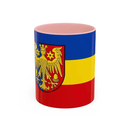 Flag of Aurich Germany - Accent Coffee Mug 11oz Pink - Go Mug Yourself