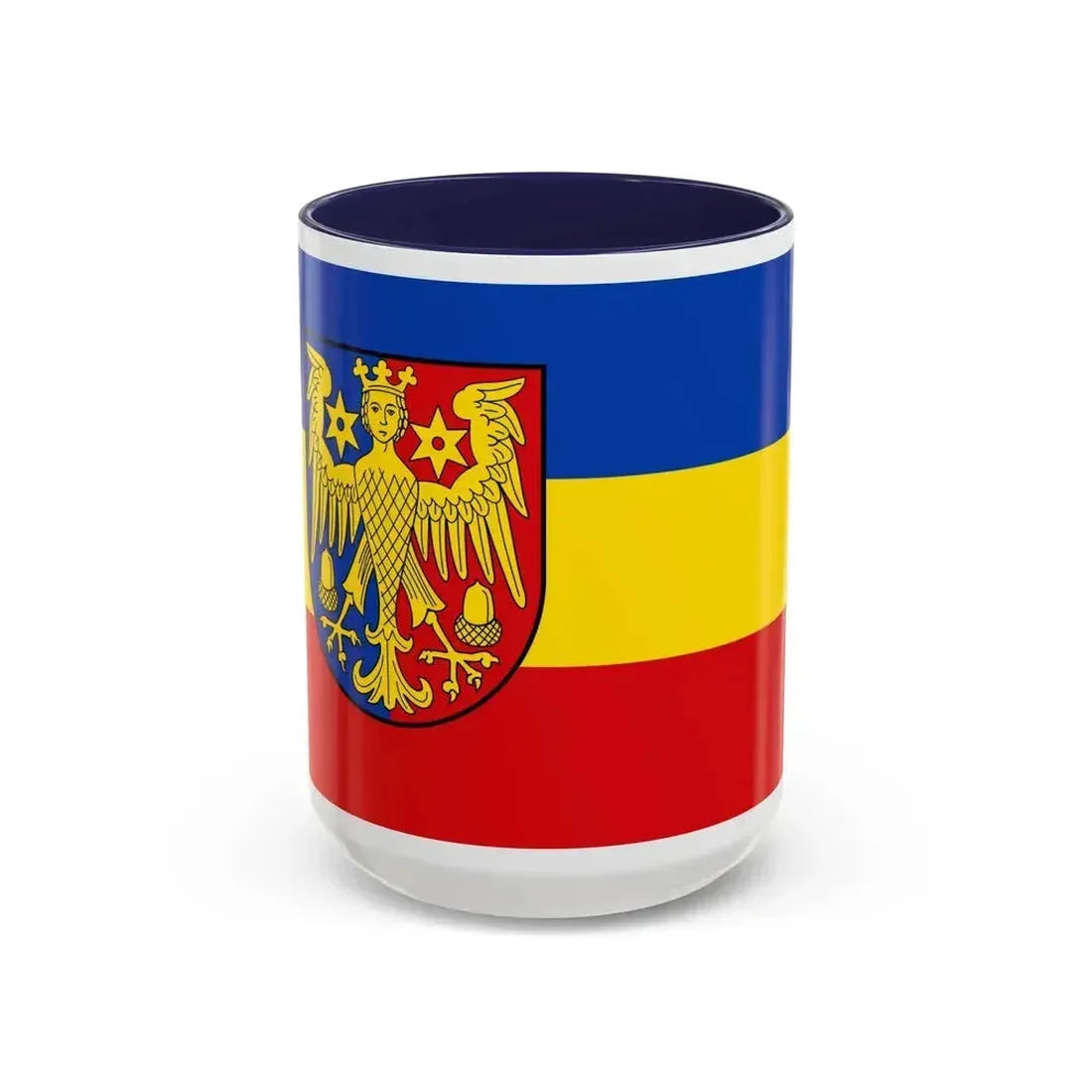 Flag of Aurich Germany - Accent Coffee Mug 15oz Navy - Go Mug Yourself