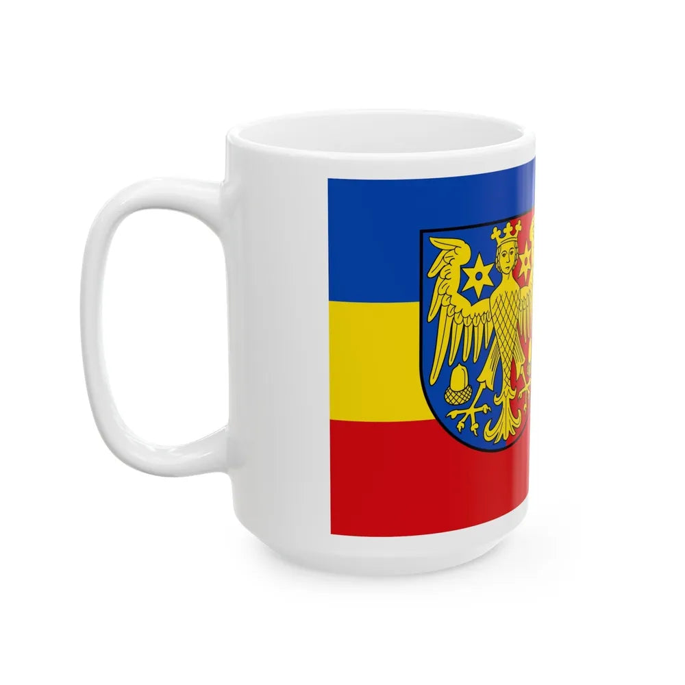 Flag of Aurich Germany - White Coffee Mug-Go Mug Yourself