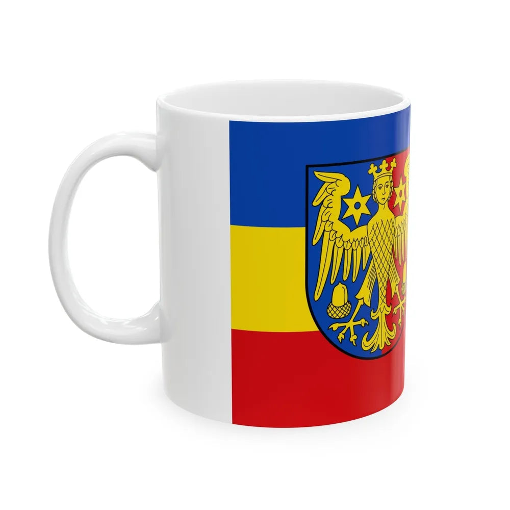 Flag of Aurich Germany - White Coffee Mug-Go Mug Yourself