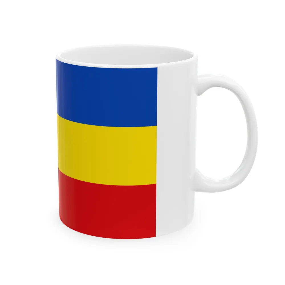 Flag of Aurich Germany - White Coffee Mug-Go Mug Yourself