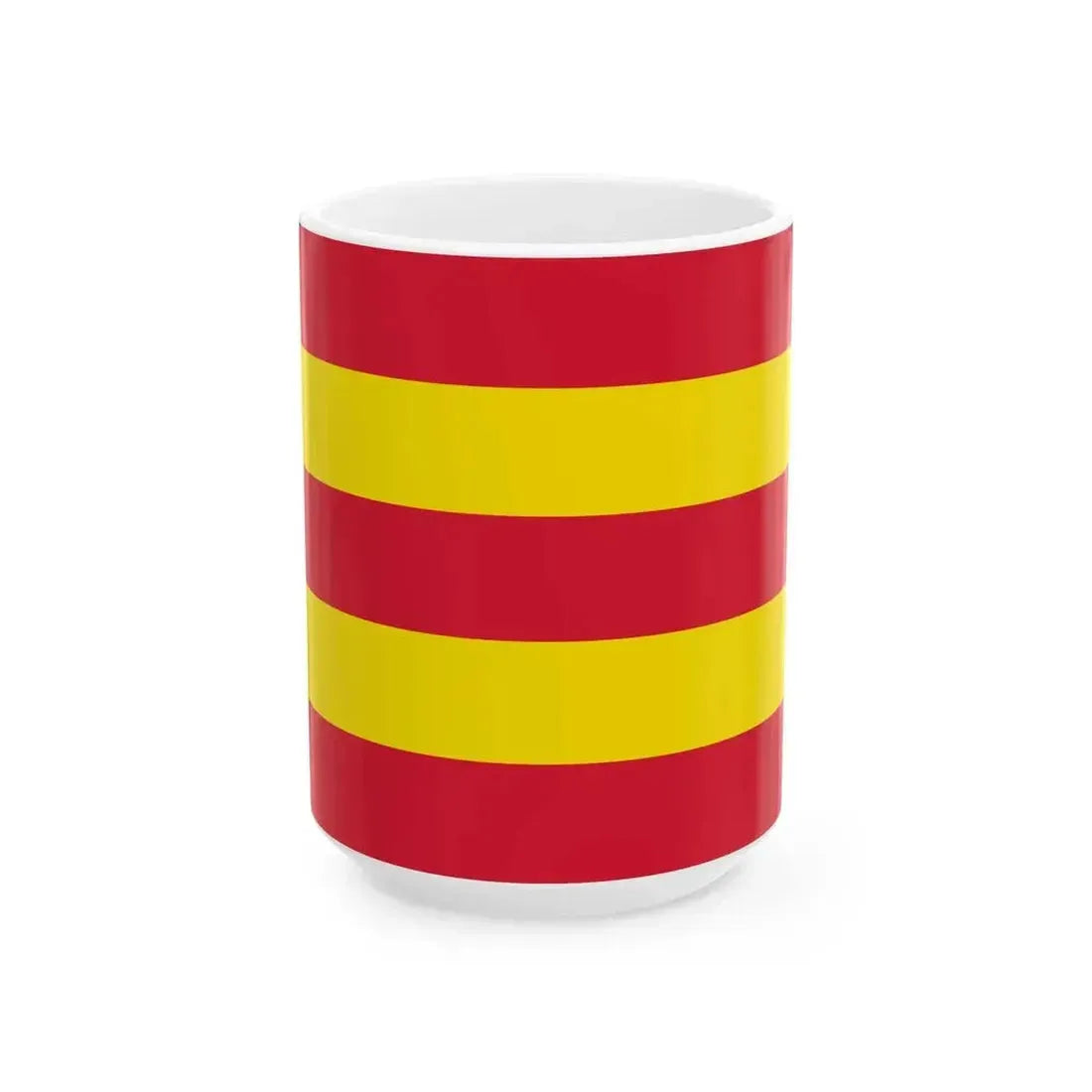 Flag of Aust-Agder (Norway) White Coffee Mug 15oz - Go Mug Yourself