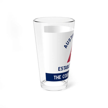 Flag of Austin County Texas (United States) Pint Glass 16oz - Go Mug Yourself