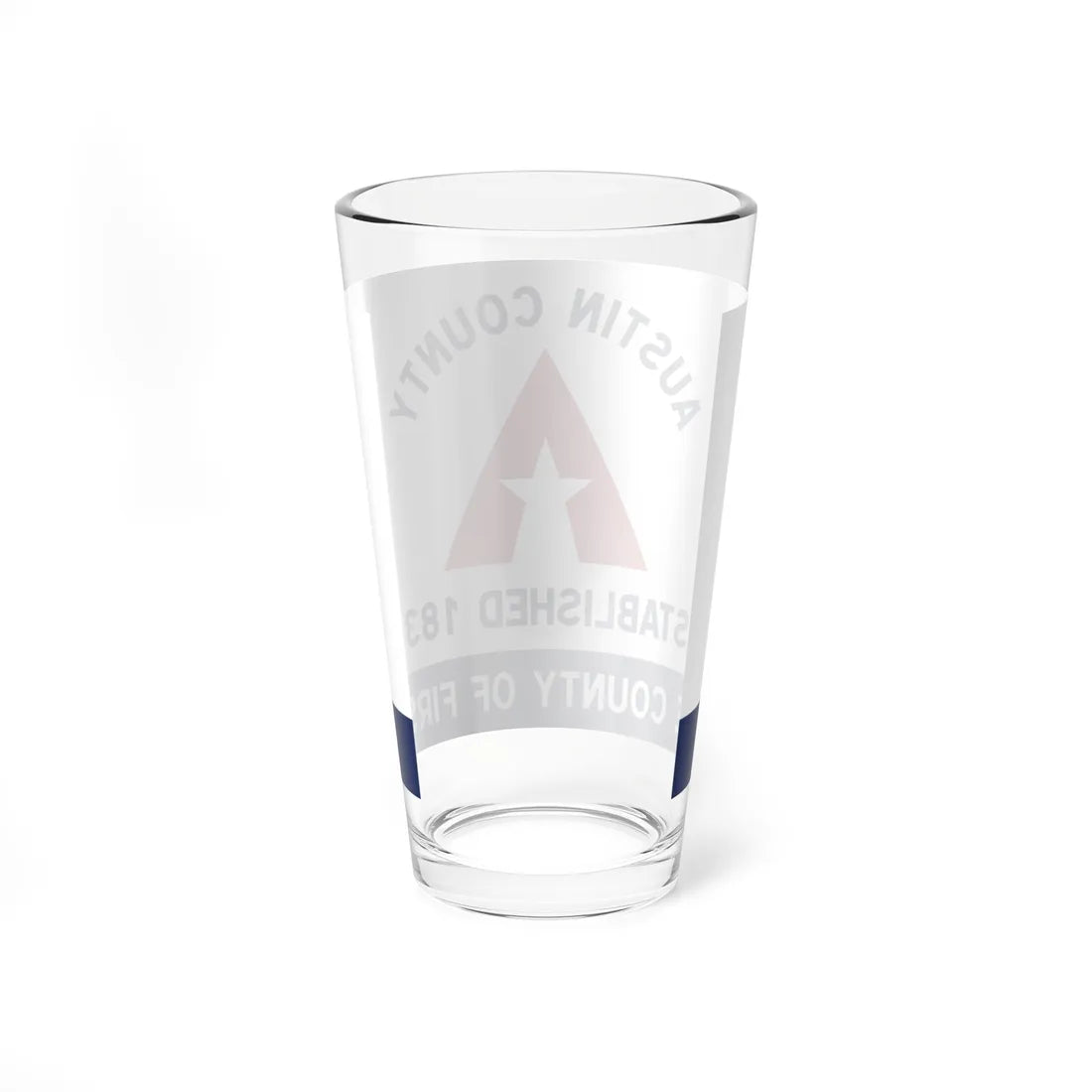 Flag of Austin County Texas (United States) Pint Glass 16oz - Go Mug Yourself
