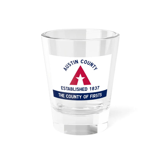 Flag of Austin County Texas (United States) Shot Glass 1.5oz 1.5oz - Go Mug Yourself