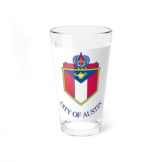 Flag of Austin, Texas - Pint Glass 16oz-16oz-Go Mug Yourself