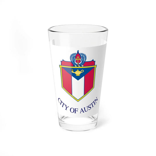 Flag of Austin Texas (United States) Pint Glass 16oz 16oz - Go Mug Yourself
