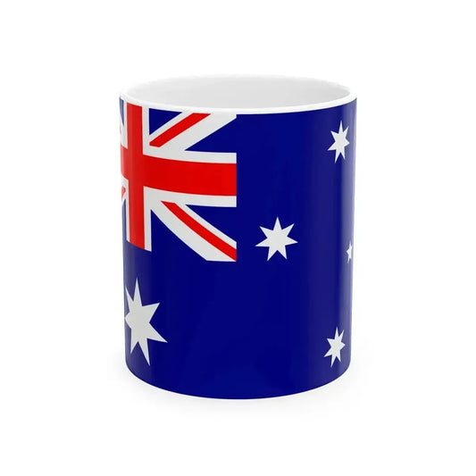 Flag of Australia 3-2 (Australia) White Coffee Mug 11oz - Go Mug Yourself