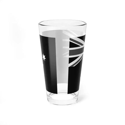 Flag of Australia black and white (Australia) Pint Glass 16oz - Go Mug Yourself