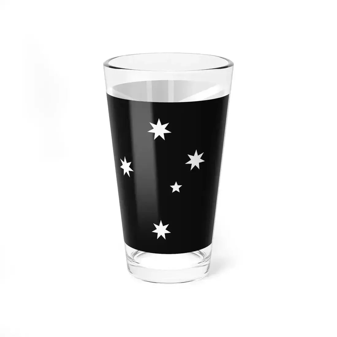Flag of Australia black and white (Australia) Pint Glass 16oz - Go Mug Yourself