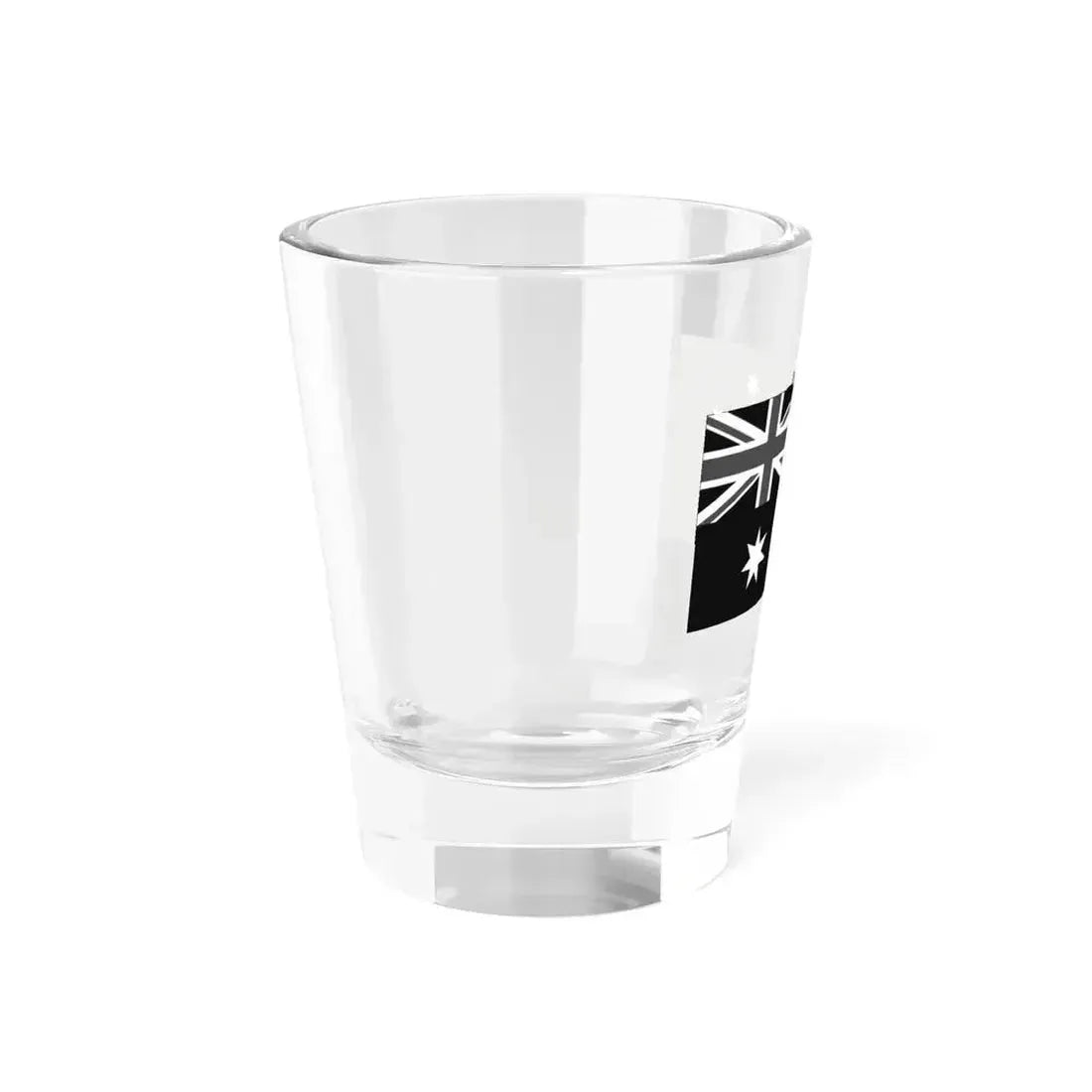 Flag of Australia black and white (Australia) Shot Glass 1.5oz - Go Mug Yourself