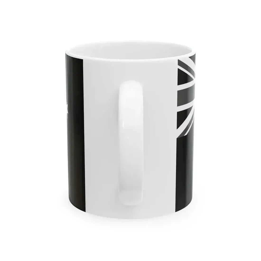 Flag of Australia black and white (Australia) White Coffee Mug - Go Mug Yourself