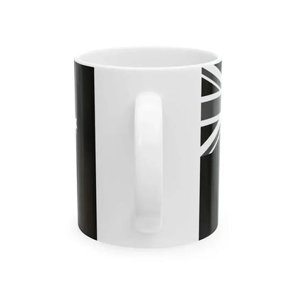 Flag of Australia black and white (Australia) White Coffee Mug - Go Mug Yourself