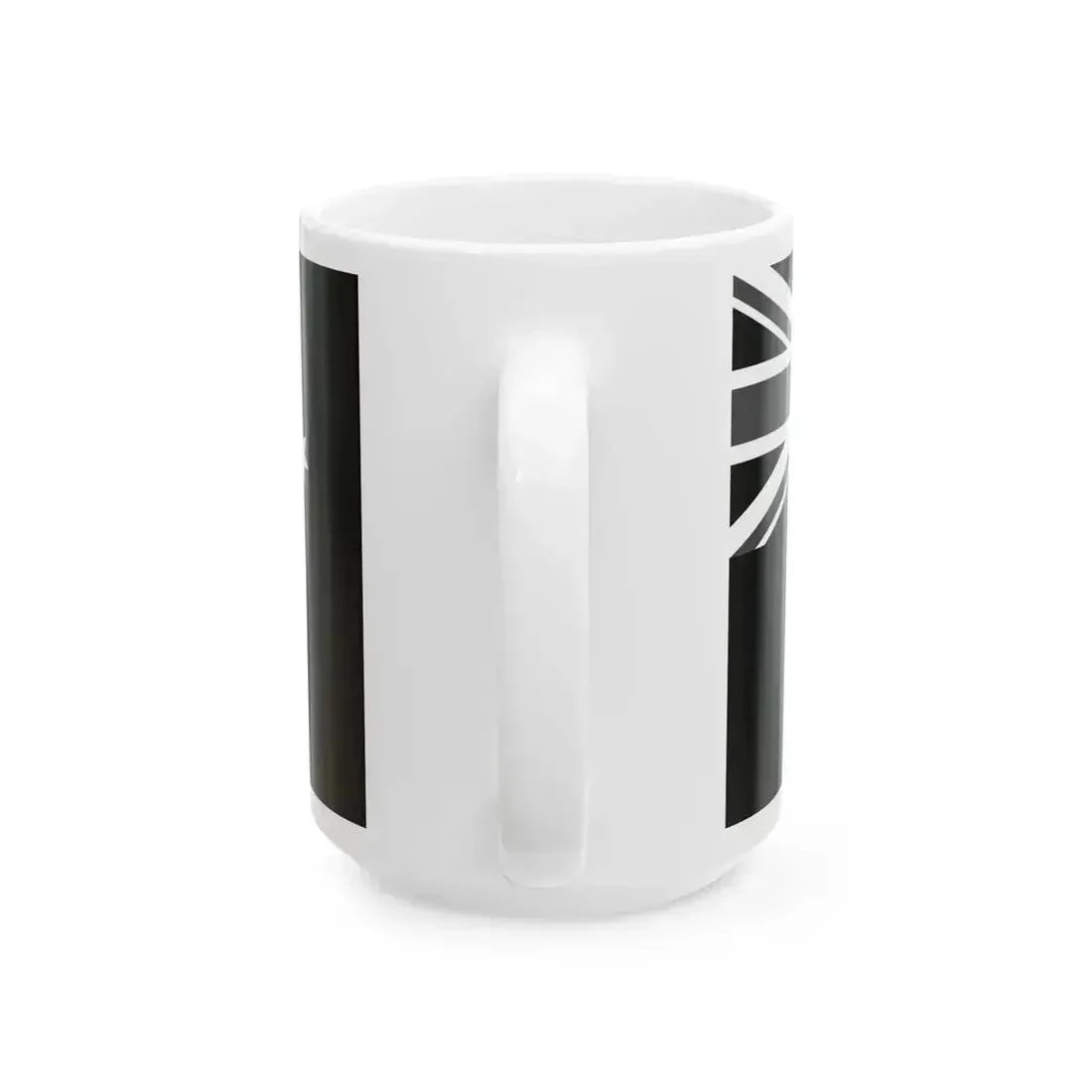 Flag of Australia black and white (Australia) White Coffee Mug - Go Mug Yourself