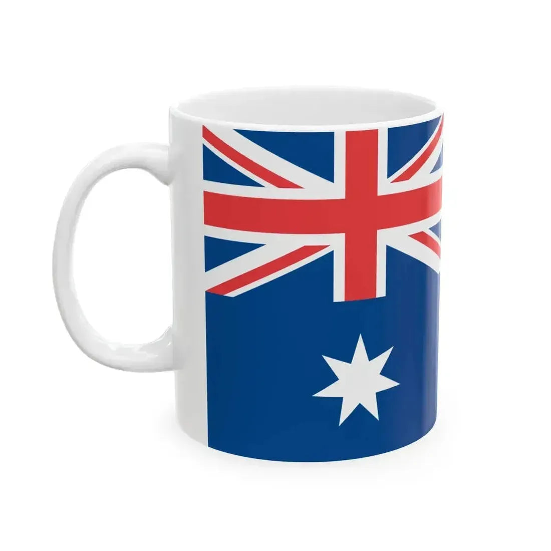 Flag of Australia Brighter (Australia) White Coffee Mug - Go Mug Yourself