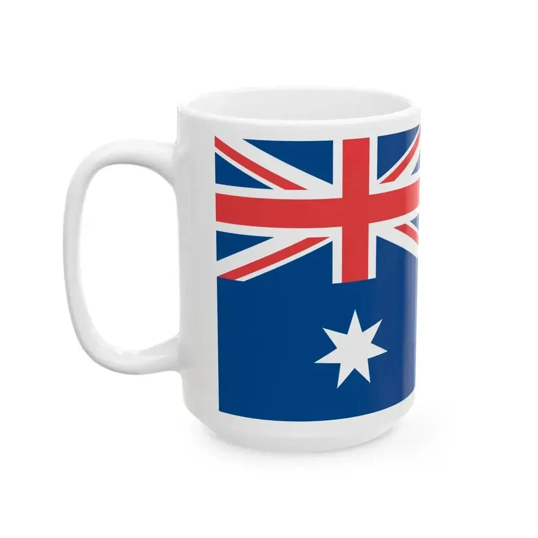 Flag of Australia Brighter (Australia) White Coffee Mug - Go Mug Yourself