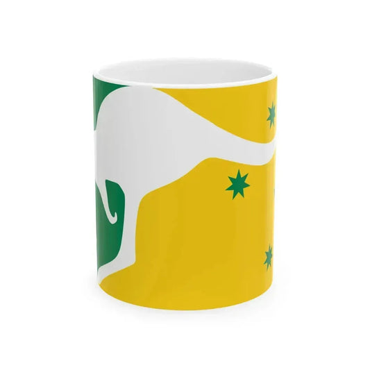 Flag of Australia Christophe Lennard (Australia) White Coffee Mug 11oz - Go Mug Yourself