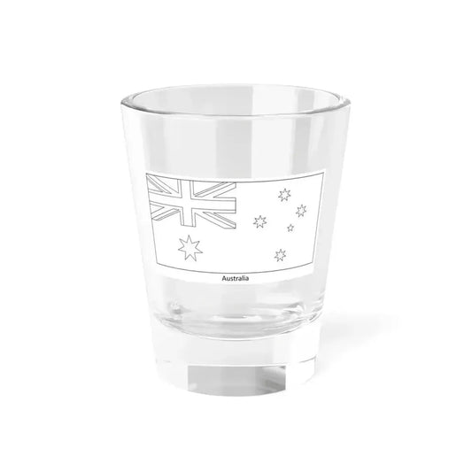 Flag of Australia colouring page (Australia) Shot Glass 1.5oz 1.5oz - Go Mug Yourself