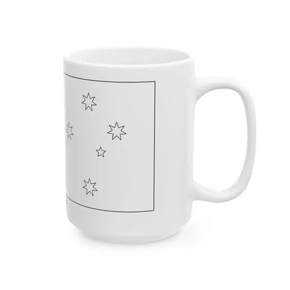 Flag of Australia colouring page (Australia) White Coffee Mug - Go Mug Yourself