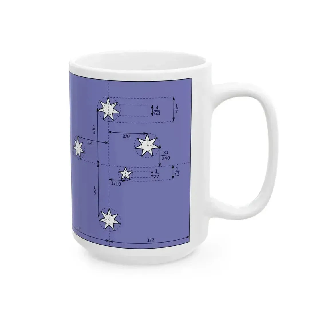 Flag of Australia construction sheet (Australia) White Coffee Mug - Go Mug Yourself