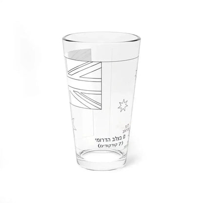 Flag of Australia template-Alpha-he (Australia) Pint Glass 16oz 16oz - Go Mug Yourself