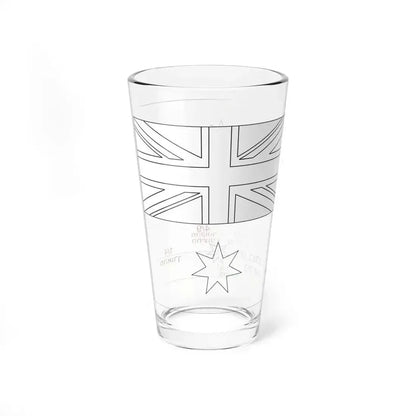 Flag of Australia template-Alpha-he (Australia) Pint Glass 16oz - Go Mug Yourself