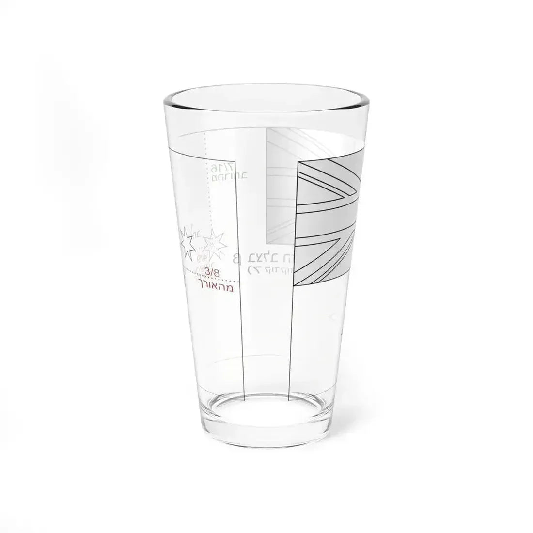 Flag of Australia template-beta-he (Australia) Pint Glass 16oz - Go Mug Yourself