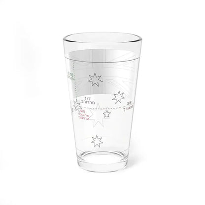 Flag of Australia template-beta-he (Australia) Pint Glass 16oz - Go Mug Yourself