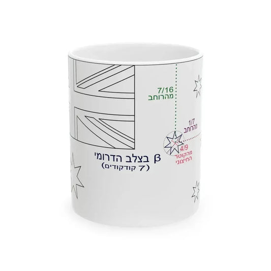 Flag of Australia template-beta-he (Australia) White Coffee Mug 11oz - Go Mug Yourself