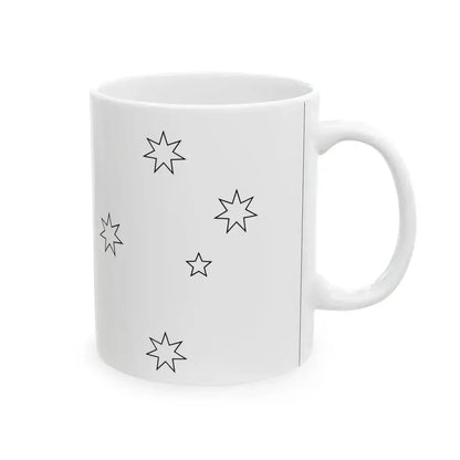Flag of Australia template-Commonwealth Star-he (Australia) White Coffee Mug - Go Mug Yourself