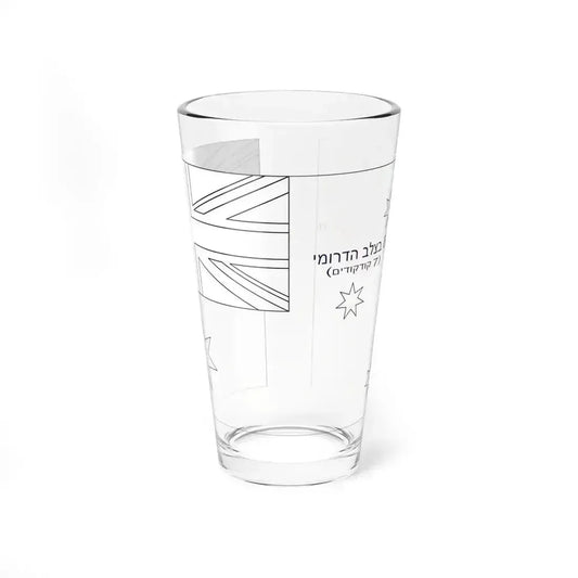 Flag of Australia template-delta-he (Australia) Pint Glass 16oz 16oz - Go Mug Yourself