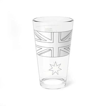 Flag of Australia template-delta-he (Australia) Pint Glass 16oz - Go Mug Yourself